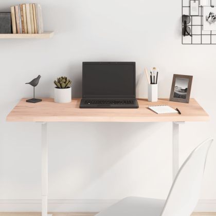 Плот за маса, 100x60x2 см, необработен масивен дъб