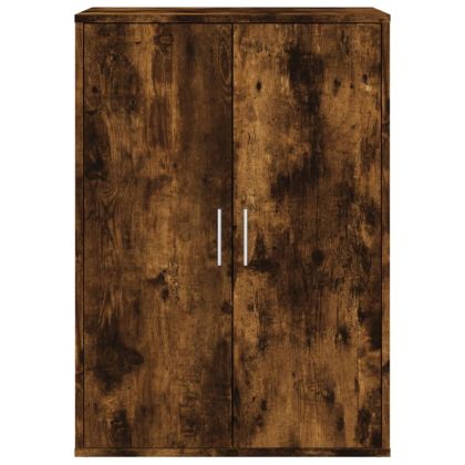 Сайдборд, опушен дъб, 60x31x84 см, инженерно дърво