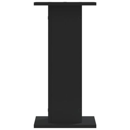 Стойки за растения 2 бр черни 30x30x60 см инженерно дърво