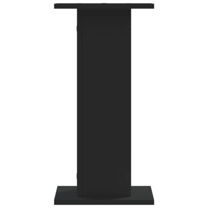 Стойки за растения 2 бр черни 30x30x60 см инженерно дърво