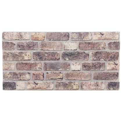 3D стенни панели 10 бр тъмнокафяво 100x50 см EPS