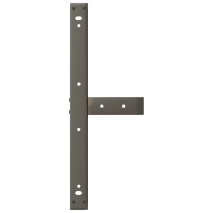 Крака за масичка за кафе, Т-образни, 2 бр., черни, 70x25x(42-43) см, стомана