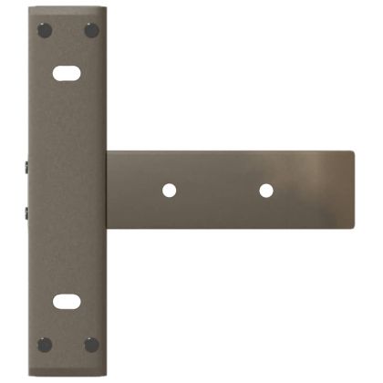 Крака за конзолна маса, Т-образни, 2 бр., черни, 38x25x(72-73) см, стомана