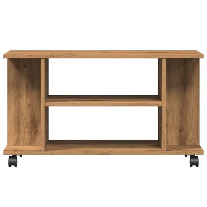 ТВ шкаф с колелца Дъб Artisan 80x40x45 cm Инженерна дървесина
