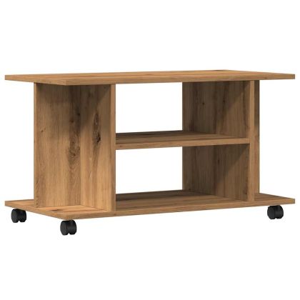 ТВ шкаф с колелца Дъб Artisan 80x40x45 cm Инженерна дървесина