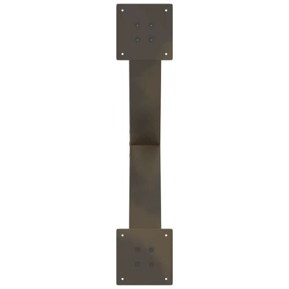 Крака за масичка за кафе, X-образни, 2 бр., естествена стомана, 70 x (42-43) см, стомана