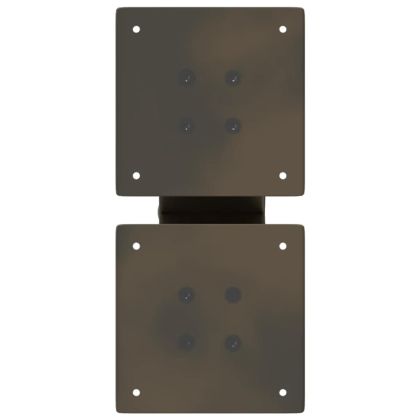 Крака за масичка за кафе, X-образни, 2 бр., естествена стомана, 30 x (30-31) см, стомана