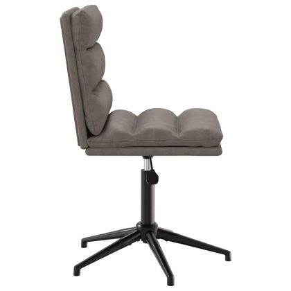 Трапезни столове, 2 бр, сиви, изкуствена кожа