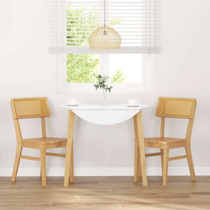 трапезни столове 2 бр. масивна дървесина гума