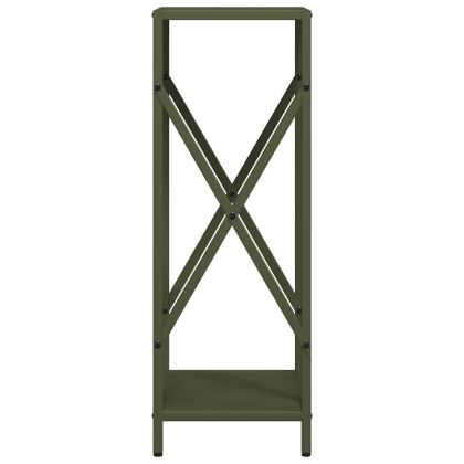 Стойка за дърва за огрев маслиненозелена