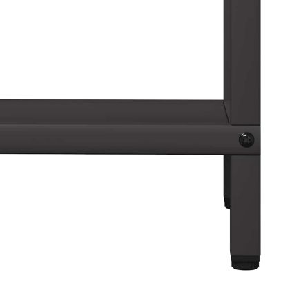 Стойка за дърва за огрев черна 40x25x120 cm