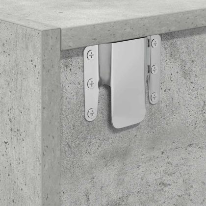 ТВ шкафове 2 бр бетонно сиви 80x31x25,5 см инженерно дърво