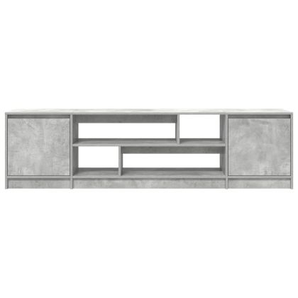 ТВ шкаф Бетон сив 188,5x41x50 cm Изградена дървесина