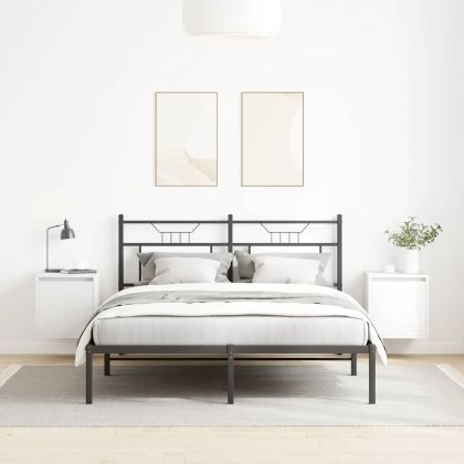 Нощни шкафчета за стенен монтаж, 2 бр, бели, 38x34x40 см