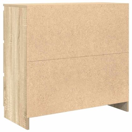 Страничен шкаф, дъб сонома, 80x35x76 см, инженерно дърво