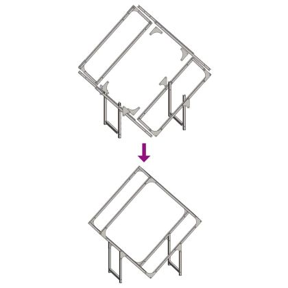 Стойка за дърва за огрев бяла Студено валцувана стомана