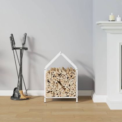 Стойка за дърва за огрев бяла Студено валцувана стомана
