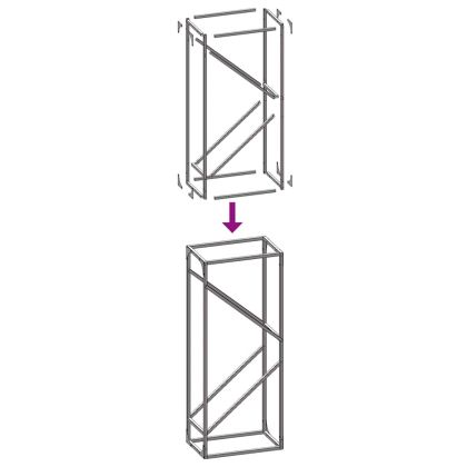 Стойка за дърва за огрев маслиненозелена 40x25x100 см