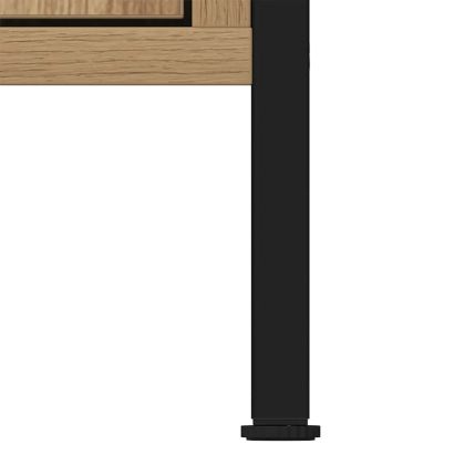 Шкаф за мивка за баня, дъб артизан, 60x30x60см, инженерно дърво