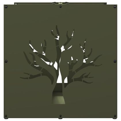 Стойка за дърва, 40x40x40 см, студеновалцувана стомана