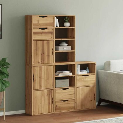 Странични шкафове 5 бр. ODDA 40x24x79 cm борово дърво масив