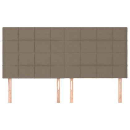 Табла за легло, бежово, 160x5x118/128 см, плат