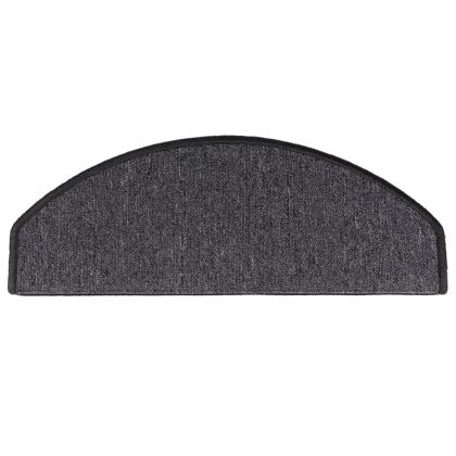 Изтривалки за стълби, 15 бр., 65x24x4 см, антрацит, полукръгли, големи