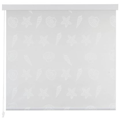 Ролетна щора за баня, 120x240 см, морски звезди