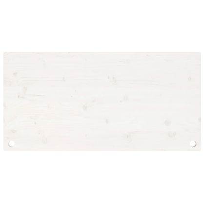 Плот за бюро, бял, 110x55x2,5 см, борово дърво масив