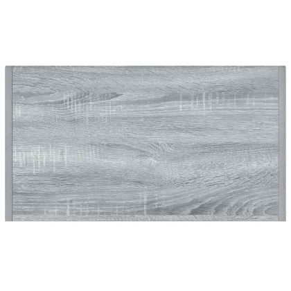 Шкаф за баня, сив сонома, 60x33x80 см, инженерно дърво