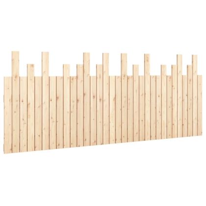 Стенна табла за спалня, 204x3x80 см, борово дърво масив