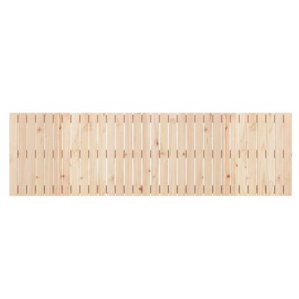 Стенна табла за спалня, 204x3x60 см, борово дърво масив