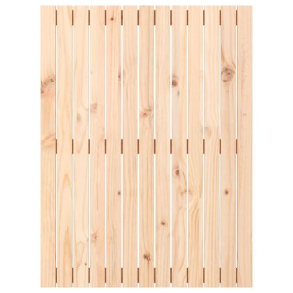 Стенна табла за спалня, 82,5x3x110 см, борово дърво масив