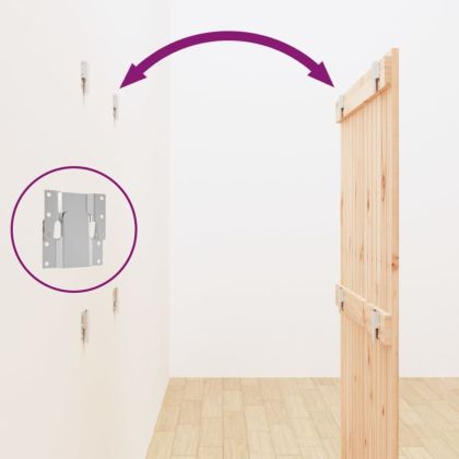 Стенна табла за спалня, 82,5x3x110 см, борово дърво масив