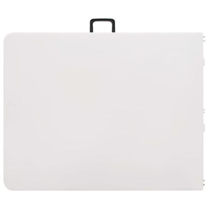 Сгъваема градинска маса, бяла, 180x72x72 см, HDPE