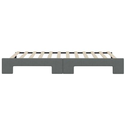 Легло за спане с ракла без матрак, Тъмно сиво, 100x200 см