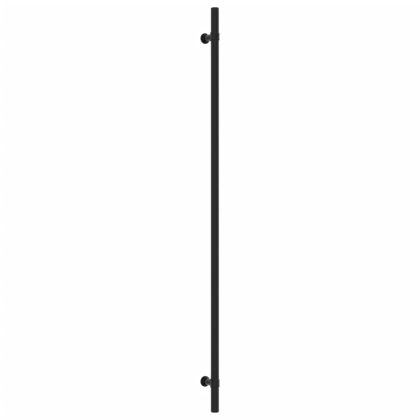 Дръжки за шкафове, 20 бр, черни, 480 мм, неръждаема стомана
