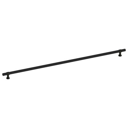 Дръжки за шкафове, 5 бр, черни, 480 мм, неръждаема стомана