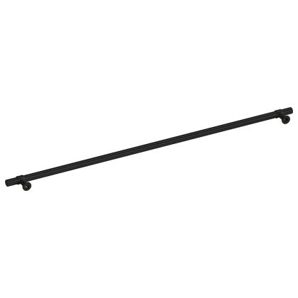 Дръжки за шкафове, 5 бр, черни, 480 мм, неръждаема стомана