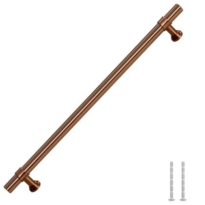 Дръжки за шкафове, 5 бр, бронз, 224 мм, неръждаема стомана