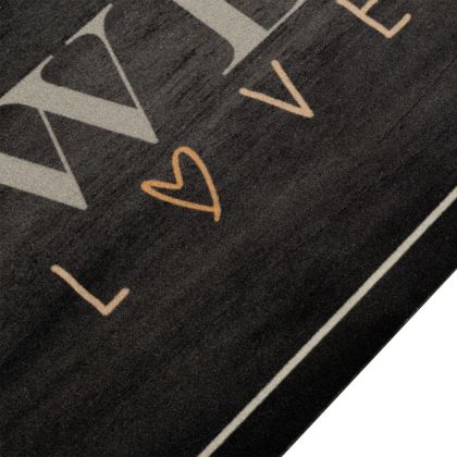 Кухненско килимче, миещо, текст Coffee, 60x180 см, кадифе