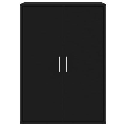 Сайдборди, 2 бр, черни, 60x31x84 см, инженерно дърво