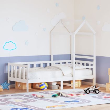 Дневно легло с покрив без матрак 80x200 cm Масивна дървесина