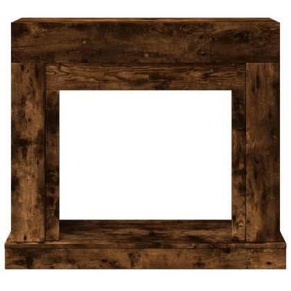 Облицовка за камина опушен дъб 100x30x87,5 см инженерно дърво