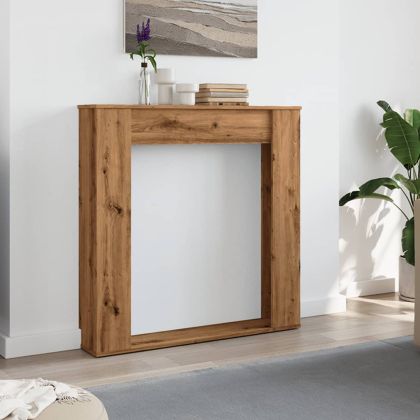 Облицовка за камина дъб артизан 100x20x100 см инженерно дърво