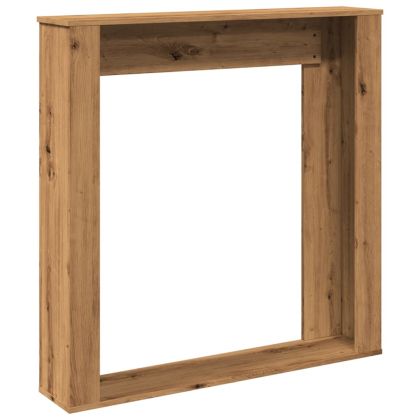 Облицовка за камина дъб артизан 100x20x100 см инженерно дърво