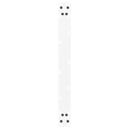 Крака за масичка за кафе, U-образни, 2 бр., бели, 70 x (30-31) см, стомана