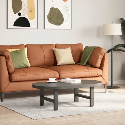 Крака за масичка за кафе, антрацит, 2 бр., 50 x (30-31) см, стомана