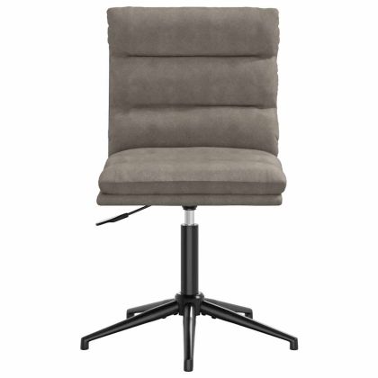 Трапезен стол, сив, изкуствена кожа