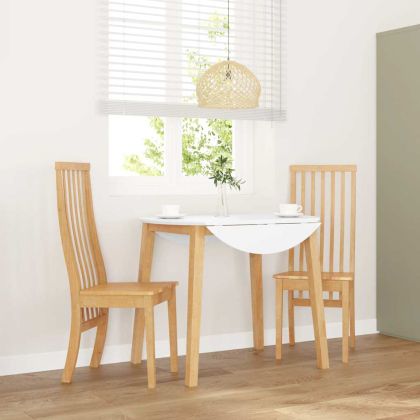 трапезни столове 2 бр. масивна дървесина гума